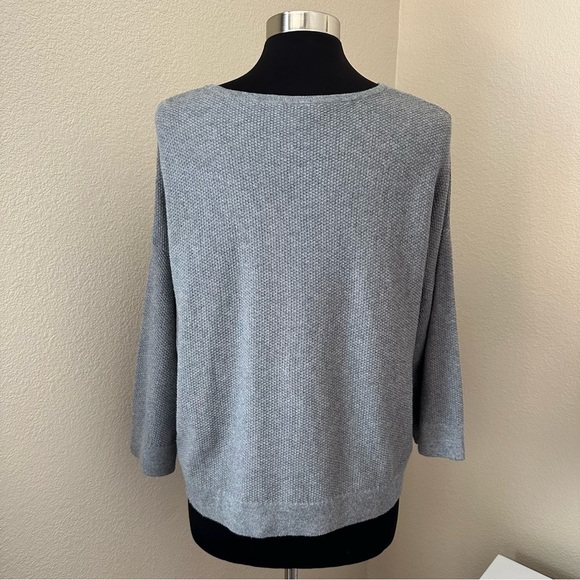 J. Jill Pure Cashmere Blend Boxy Waffle Knit Pull Over Sweater with Pockets - Picture 12 of 13
